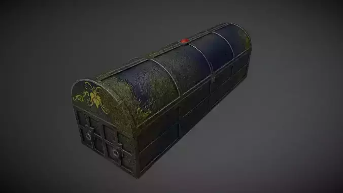 PBR Coffin of DIO Low-poly 3D model