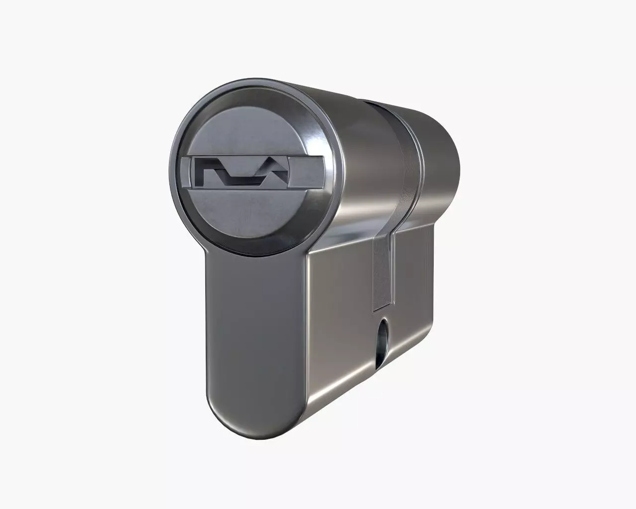 standard door profile cylinder PZ 3D model_0