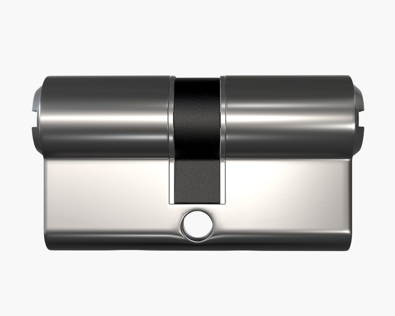 standard door profile cylinder PZ 3D model_3