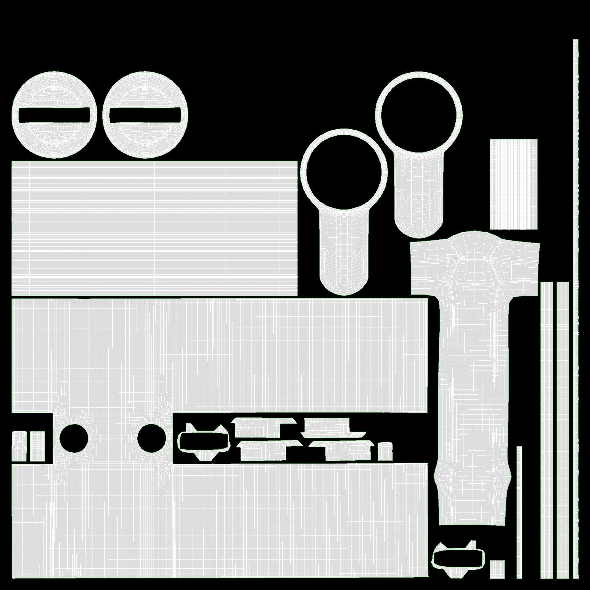 standard door profile cylinder PZ 3D model_6
