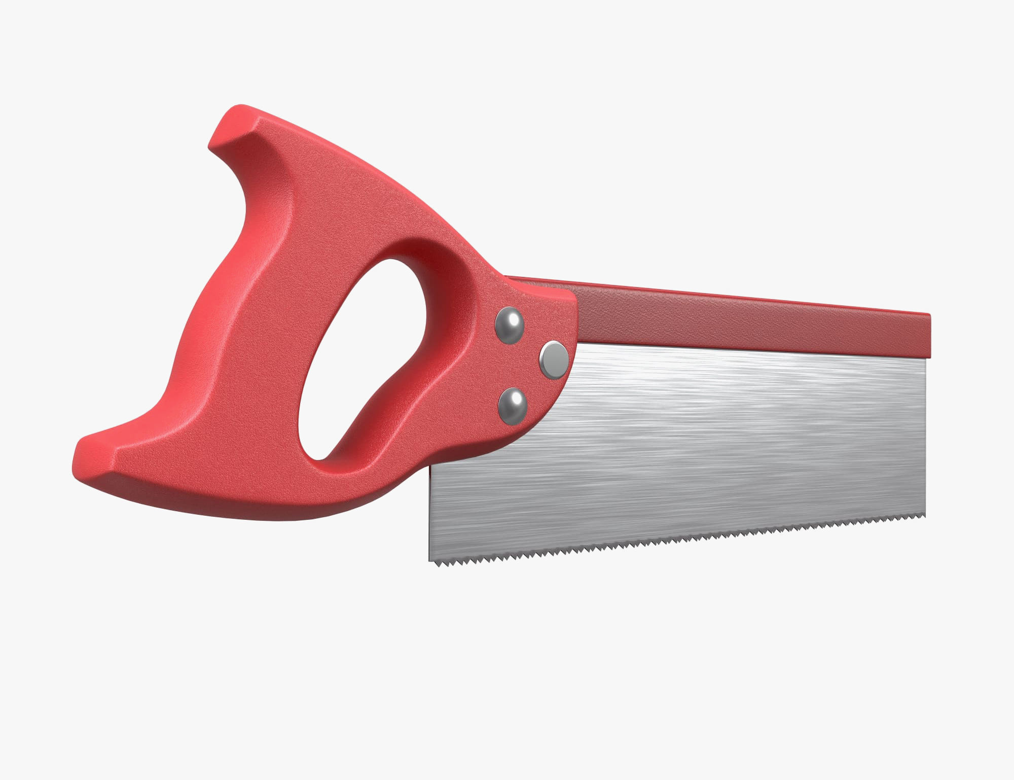 saw with red handle 3D model_2