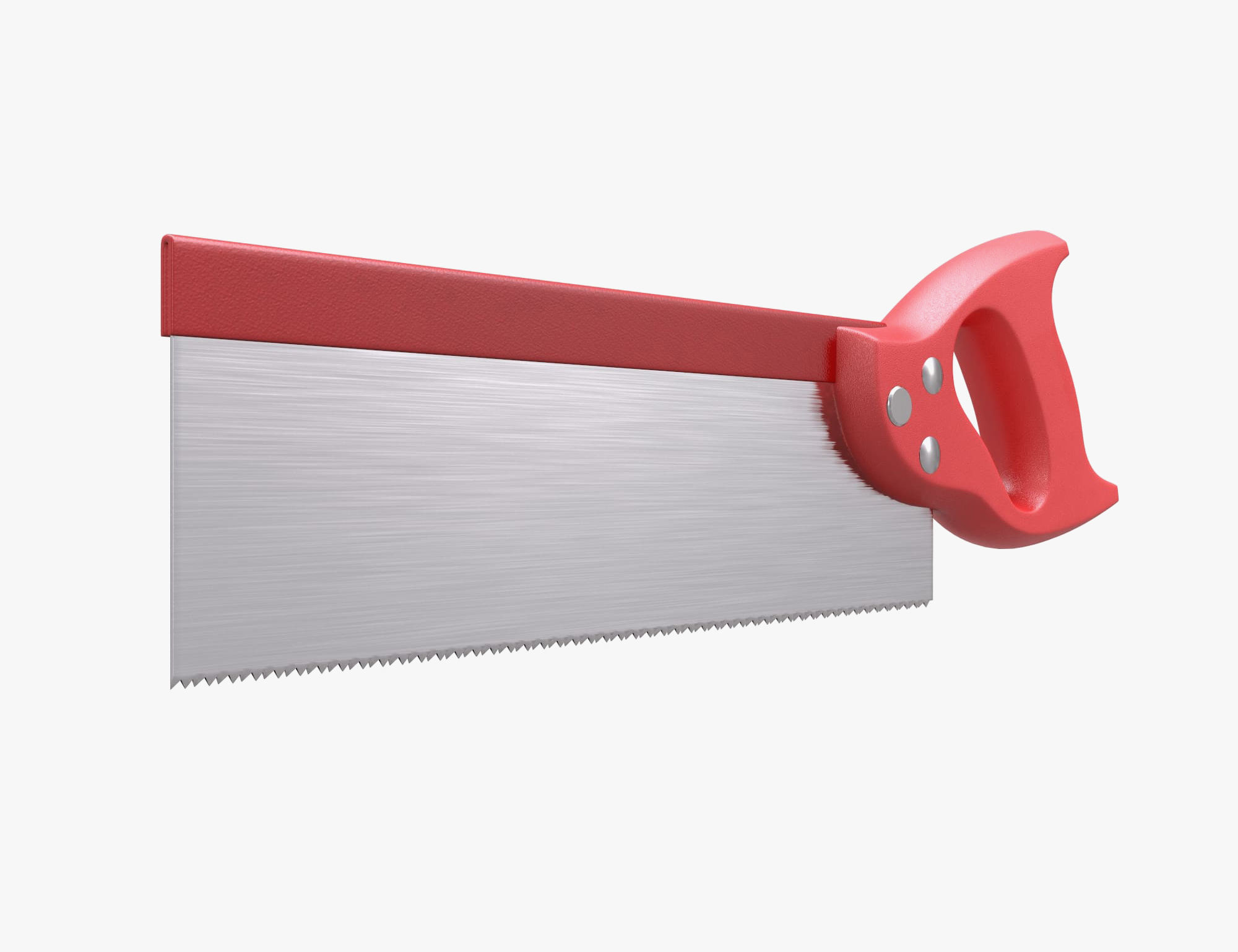 saw with red handle 3D model_1