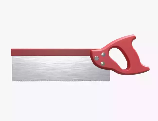 saw with red handle