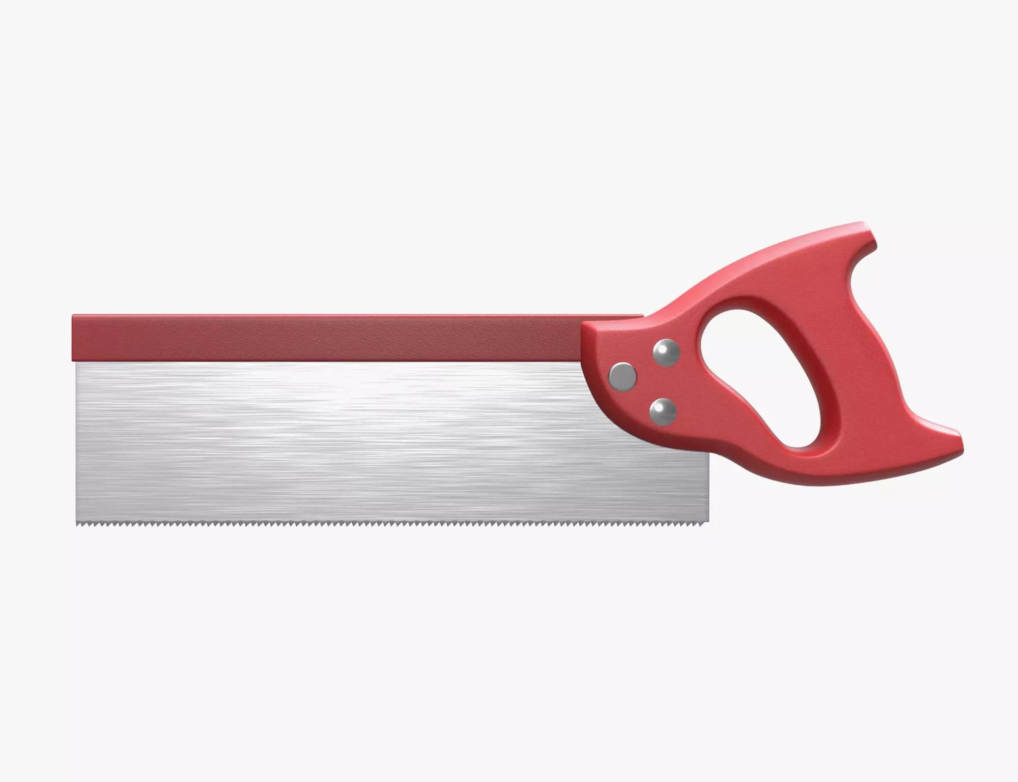 saw with red handle 3D model_0