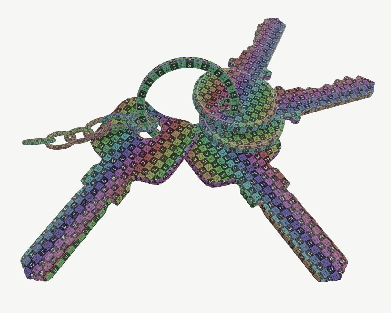 keys set of 3D model_8