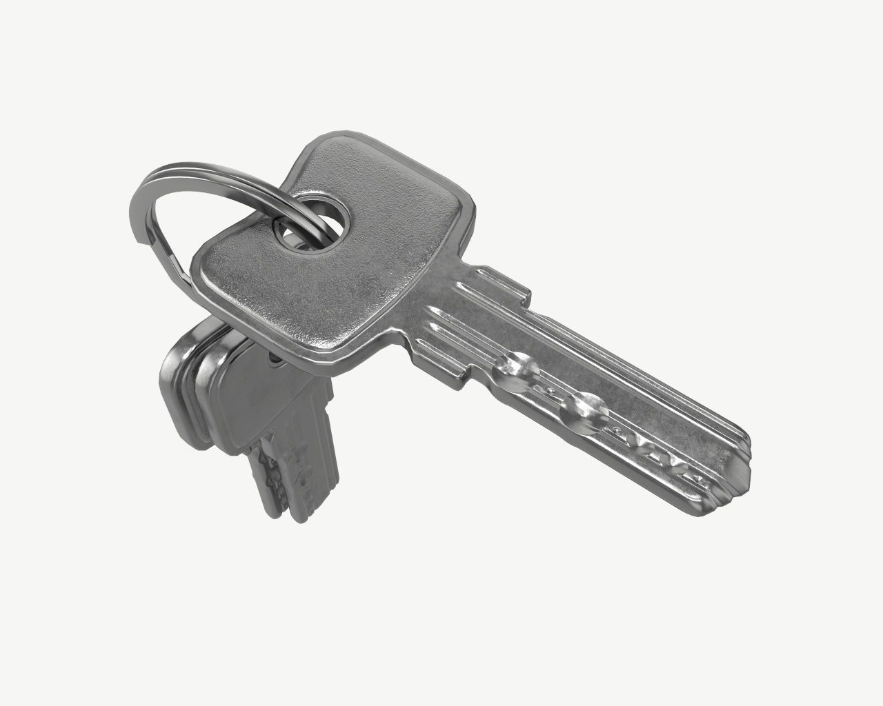 computer key set 3D model_4