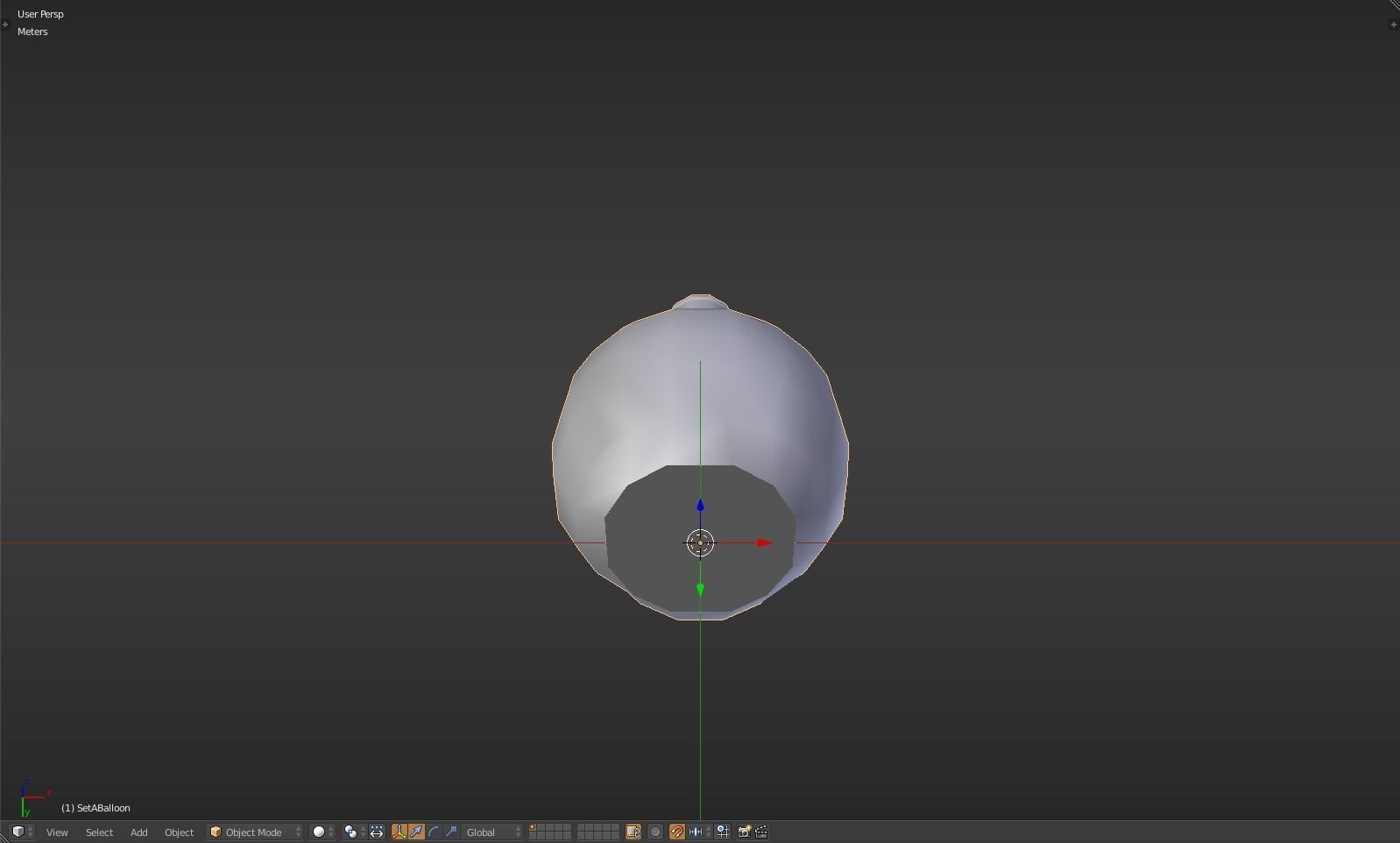 Balloon glass bottle with liquid inside Low-poly 3D model_41
