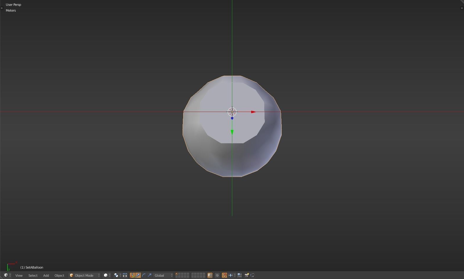 Balloon glass bottle with liquid inside Low-poly 3D model_38