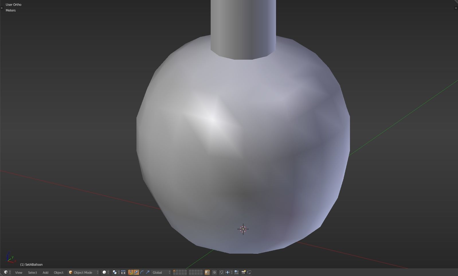 Balloon glass bottle with liquid inside Low-poly 3D model_15