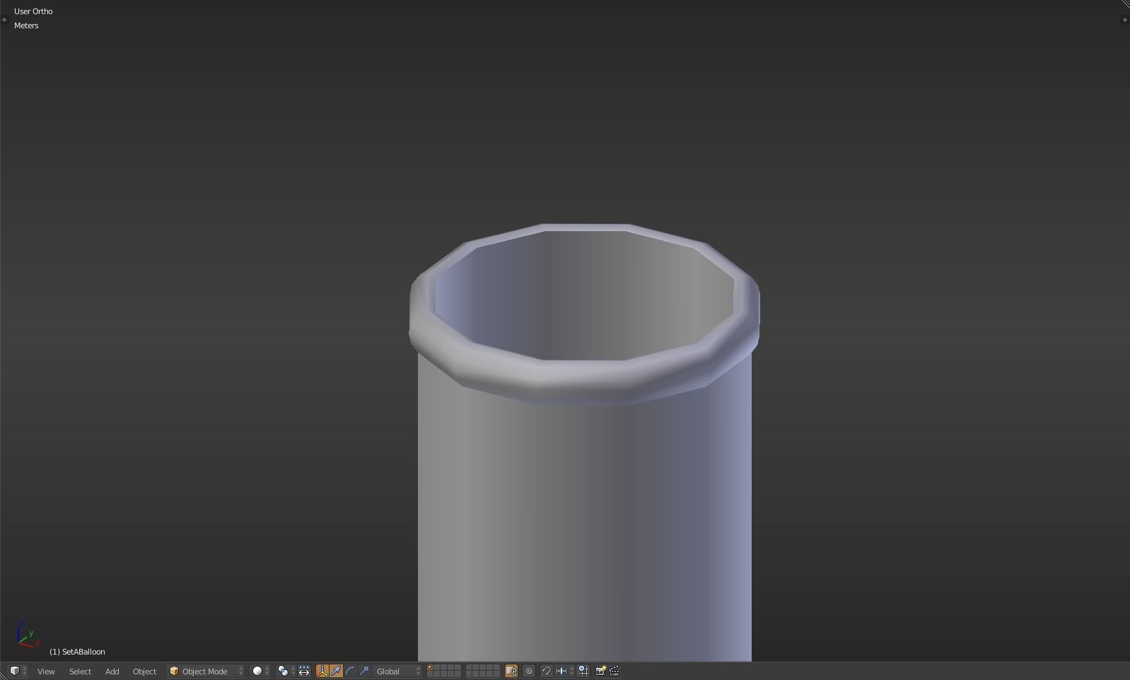Balloon glass bottle with liquid inside Low-poly 3D model_13