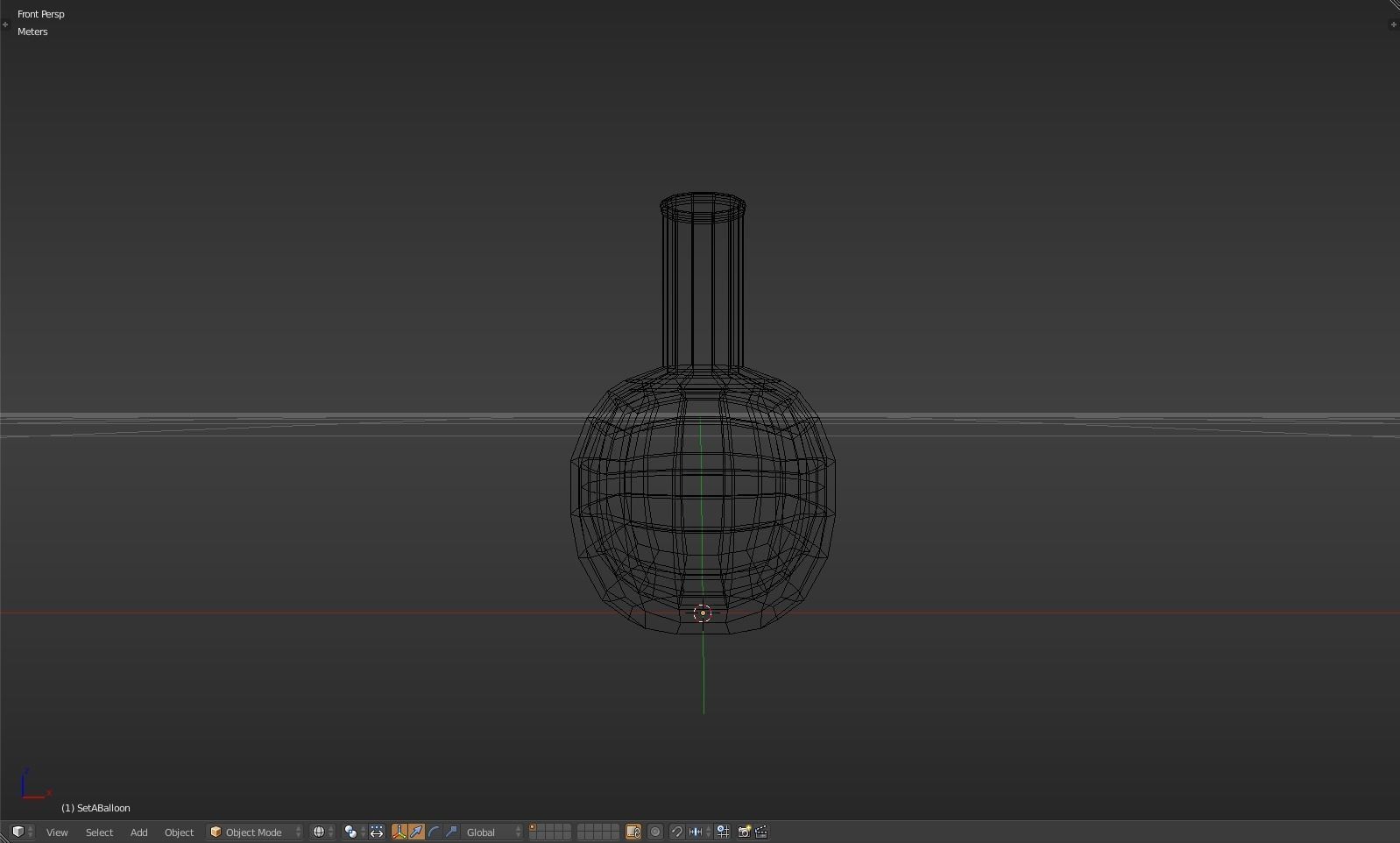 Balloon glass bottle with liquid inside Low-poly 3D model_12