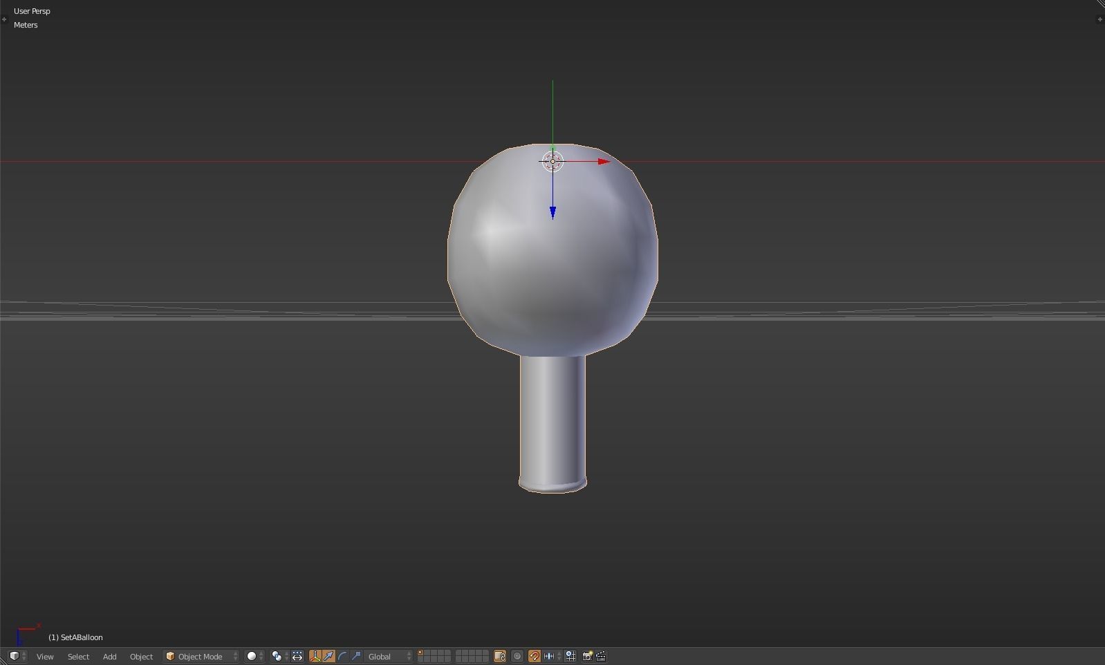 Balloon glass bottle with liquid inside Low-poly 3D model_33