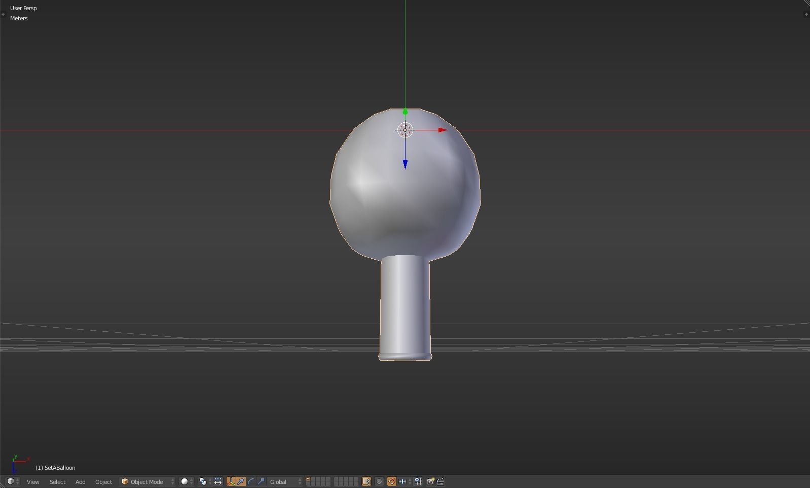 Balloon glass bottle with liquid inside Low-poly 3D model_32