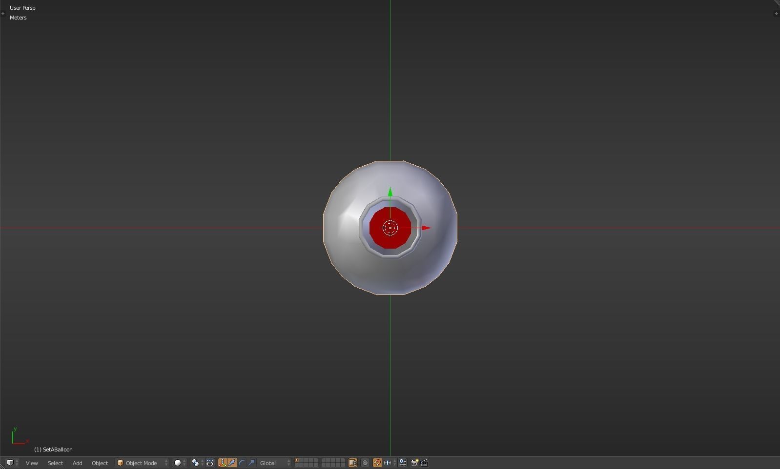 Balloon glass bottle with liquid inside Low-poly 3D model_27