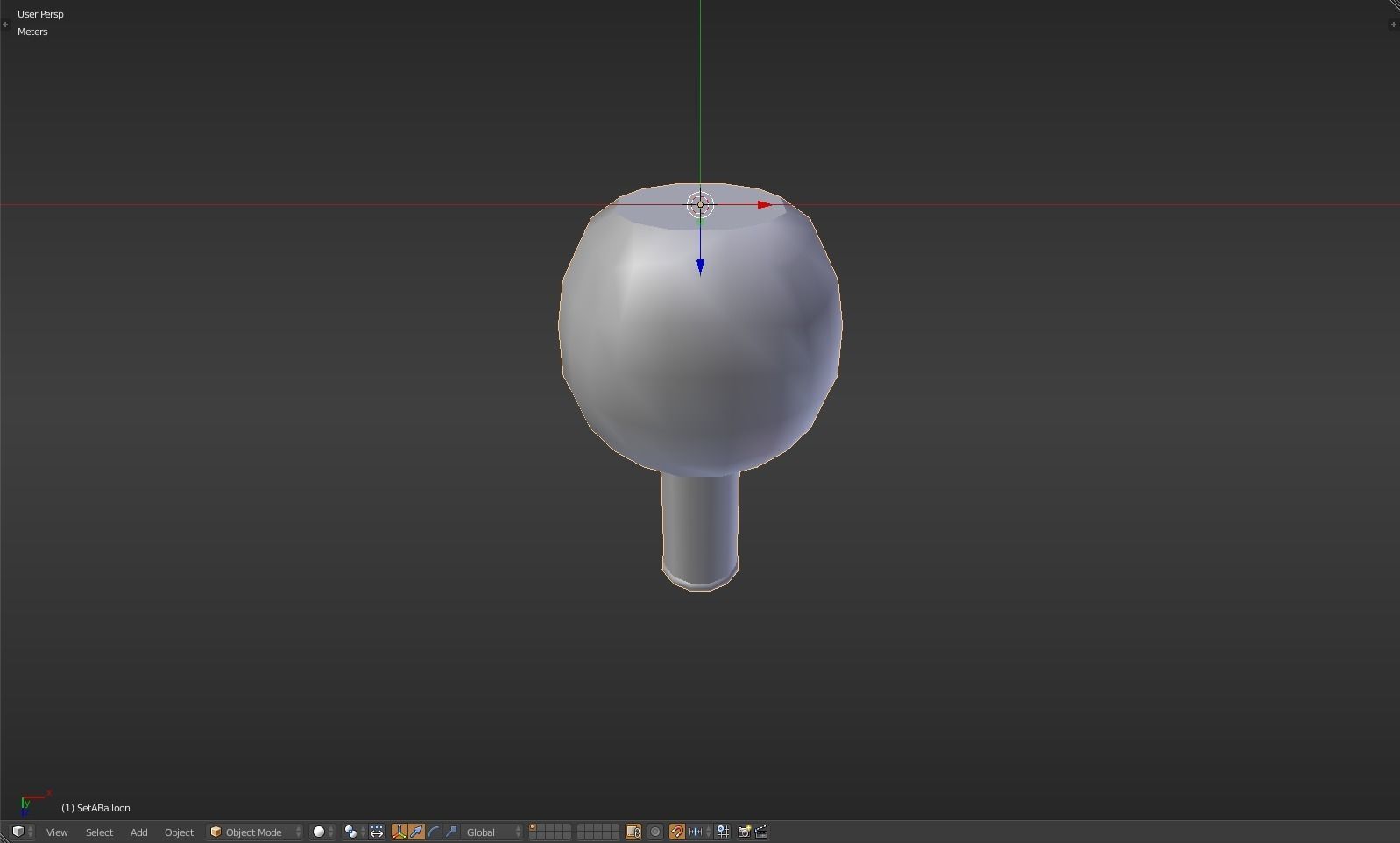 Balloon glass bottle with liquid inside Low-poly 3D model_35