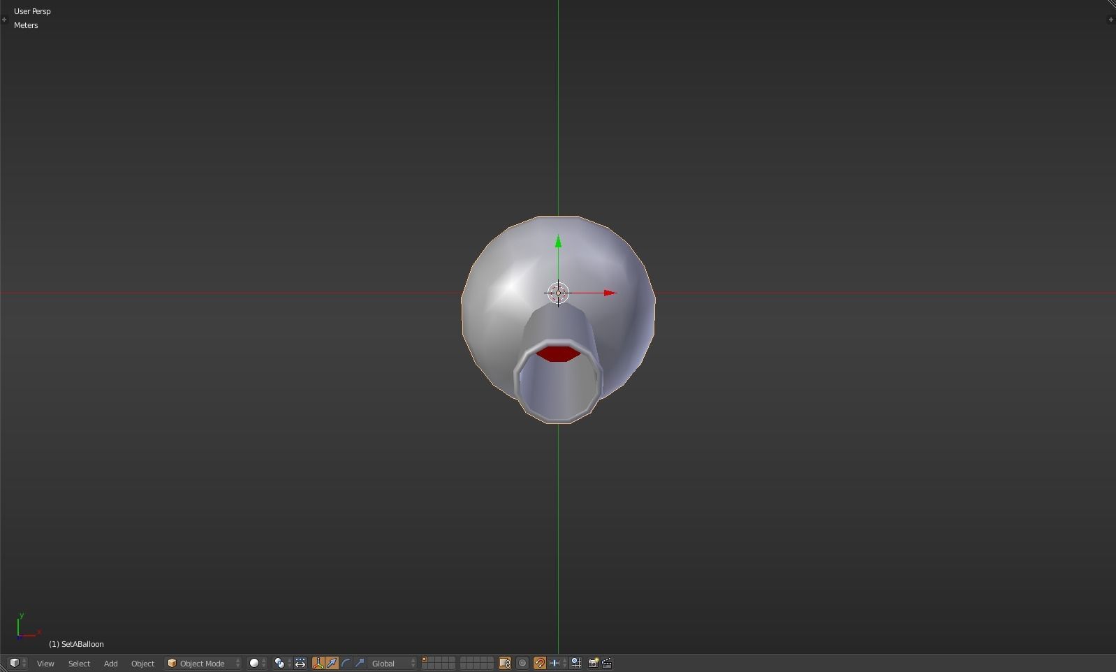 Balloon glass bottle with liquid inside Low-poly 3D model_28