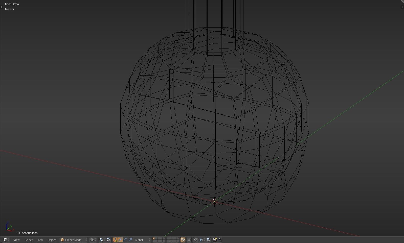 Balloon glass bottle with liquid inside Low-poly 3D model_16