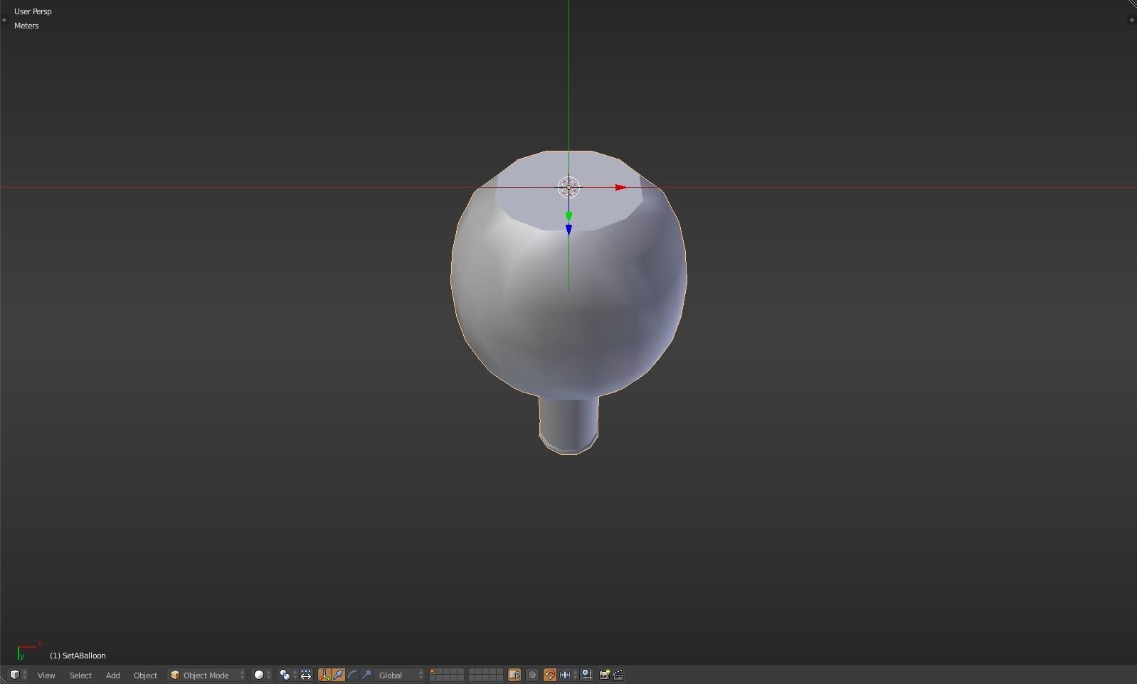 Balloon glass bottle with liquid inside Low-poly 3D model_36