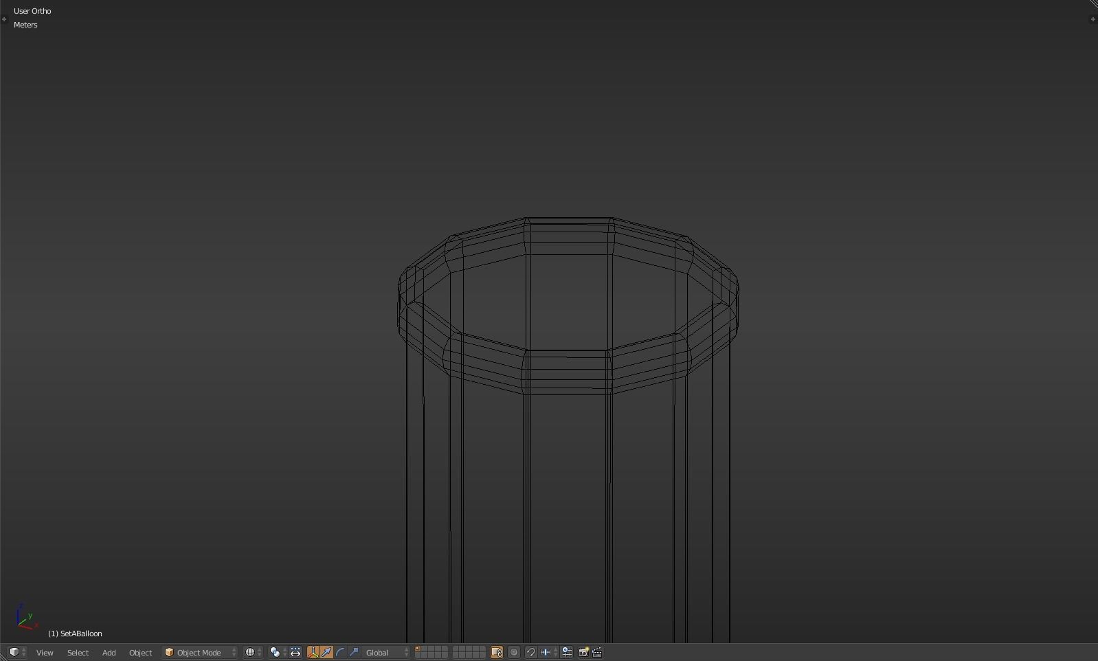 Balloon glass bottle with liquid inside Low-poly 3D model_14