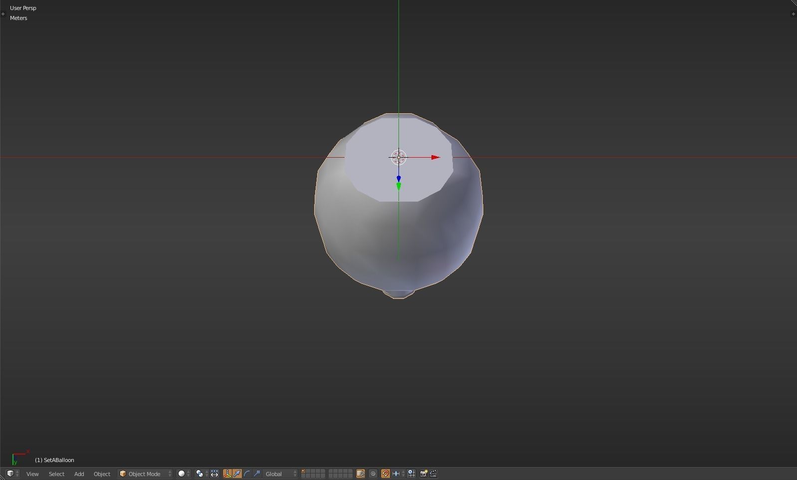 Balloon glass bottle with liquid inside Low-poly 3D model_37