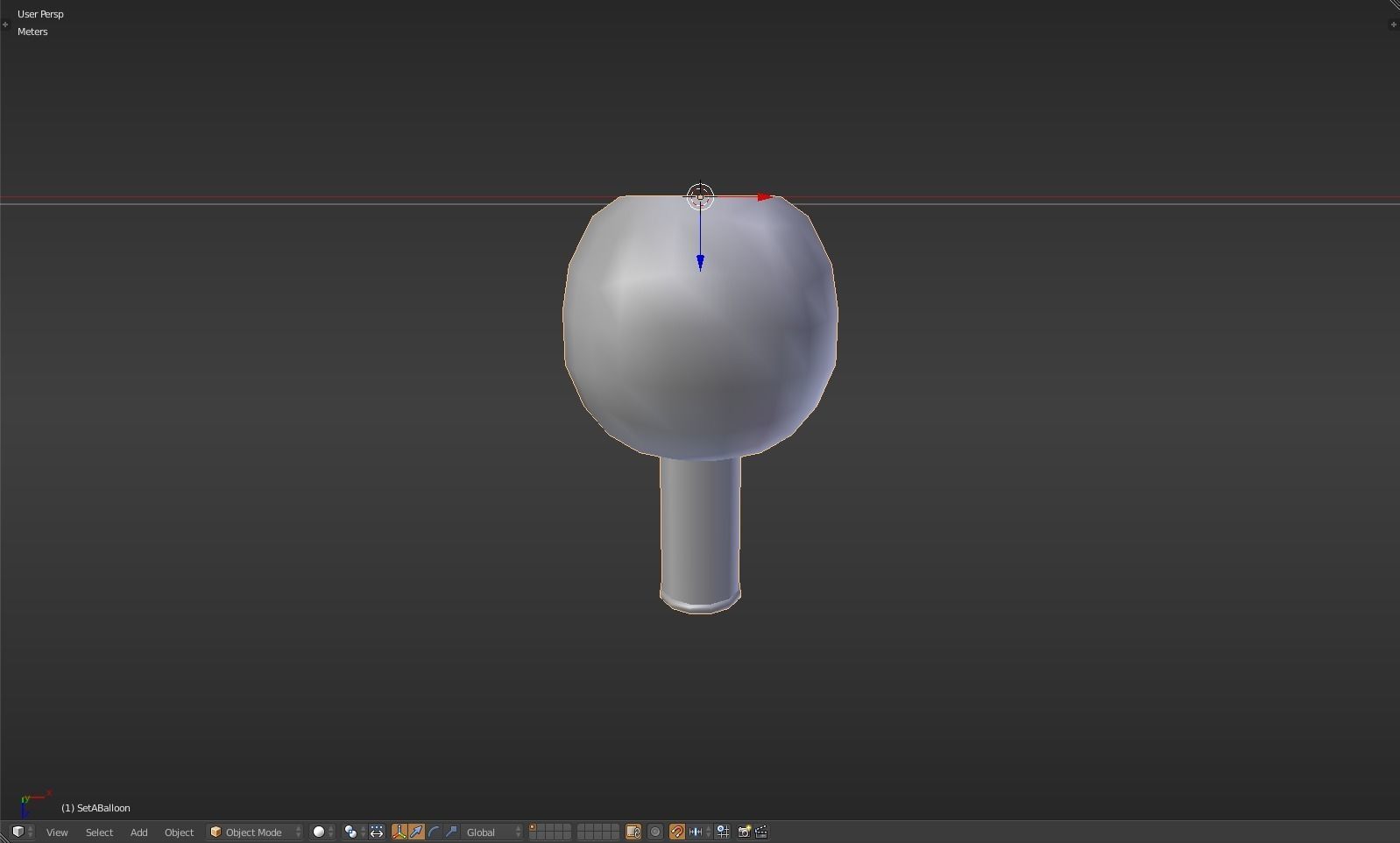 Balloon glass bottle with liquid inside Low-poly 3D model_34