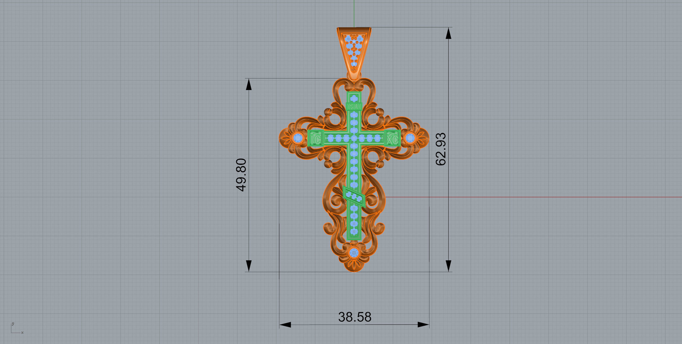 Gold N550 3D print model_7