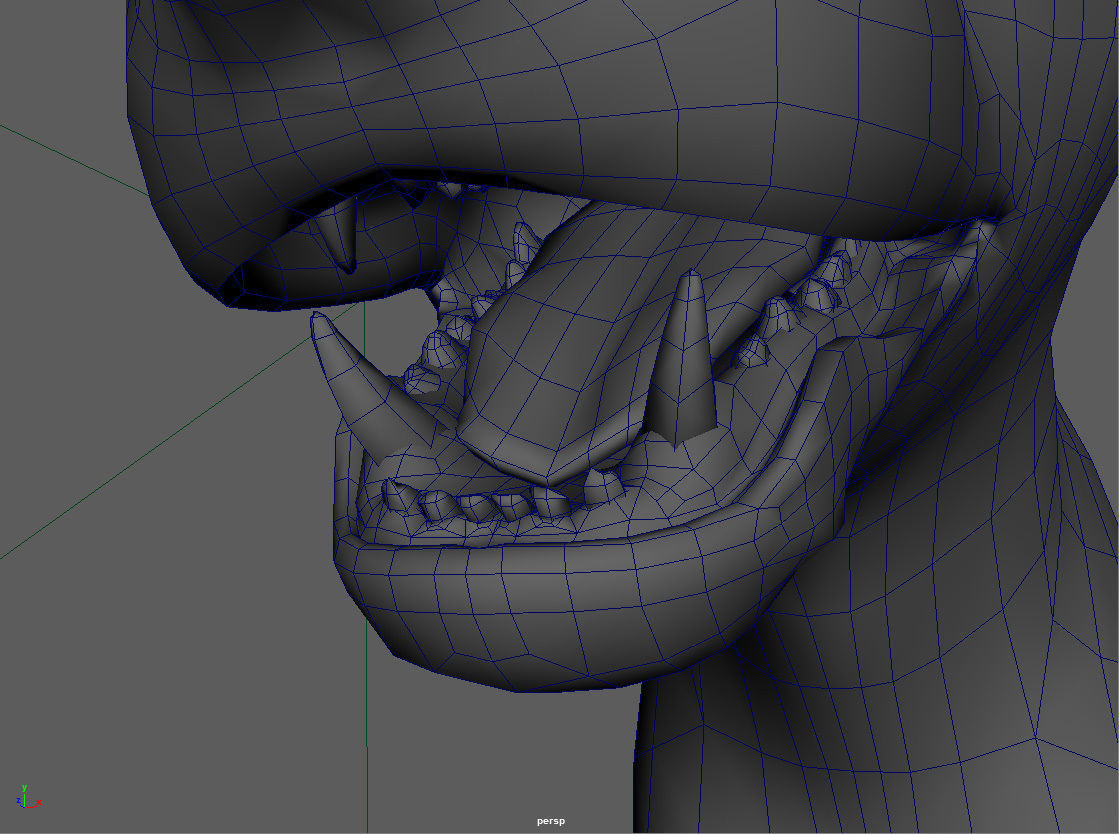 African wild dog 3D model_5