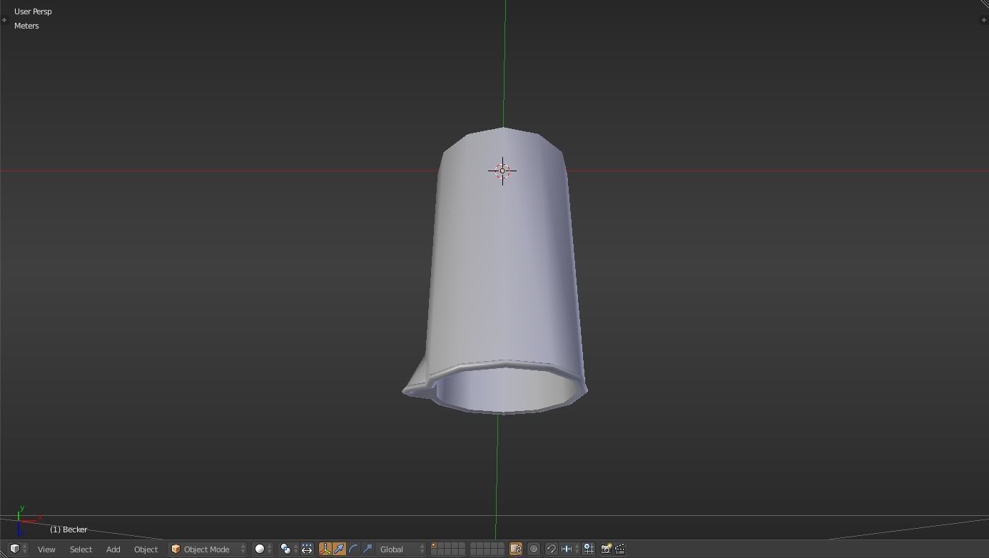 Becker liquid measuring cup Low-poly 3D model_30