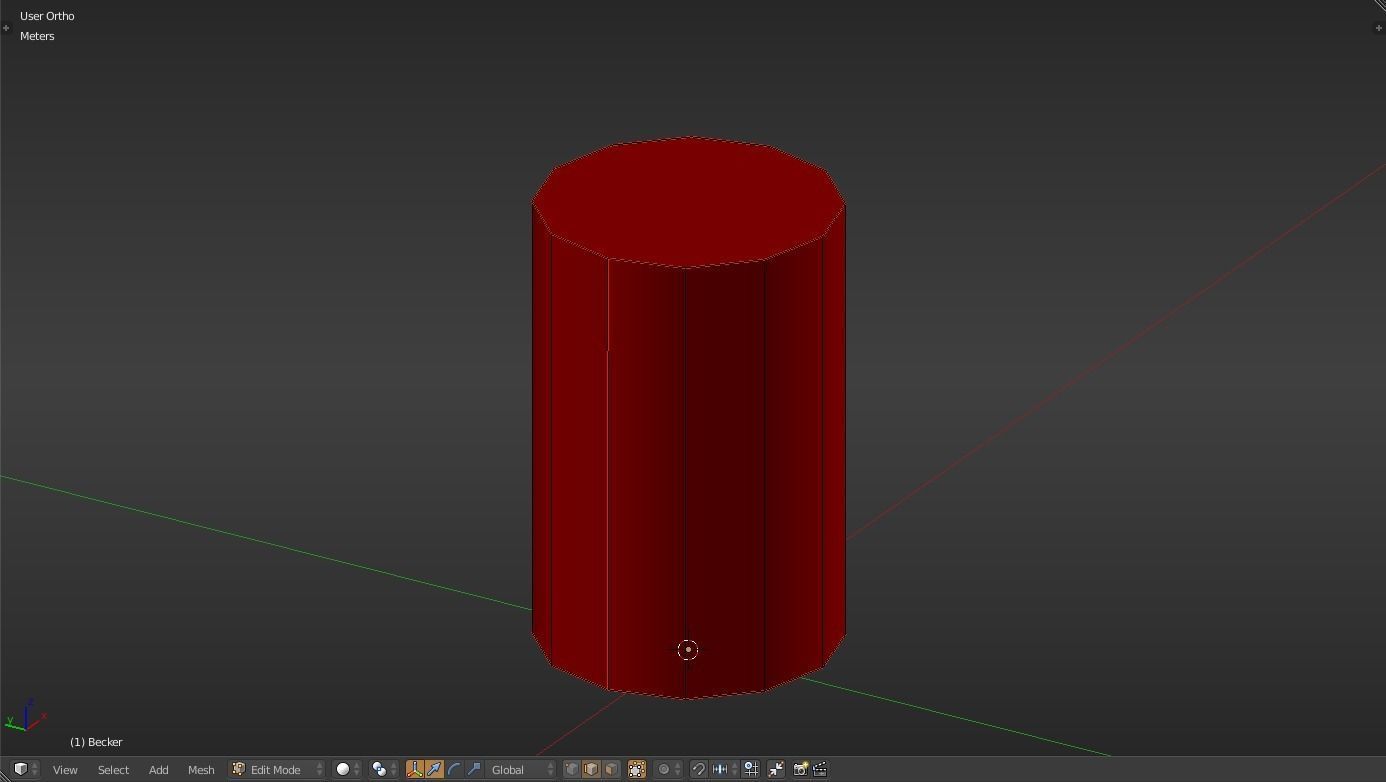 Becker liquid measuring cup Low-poly 3D model_17