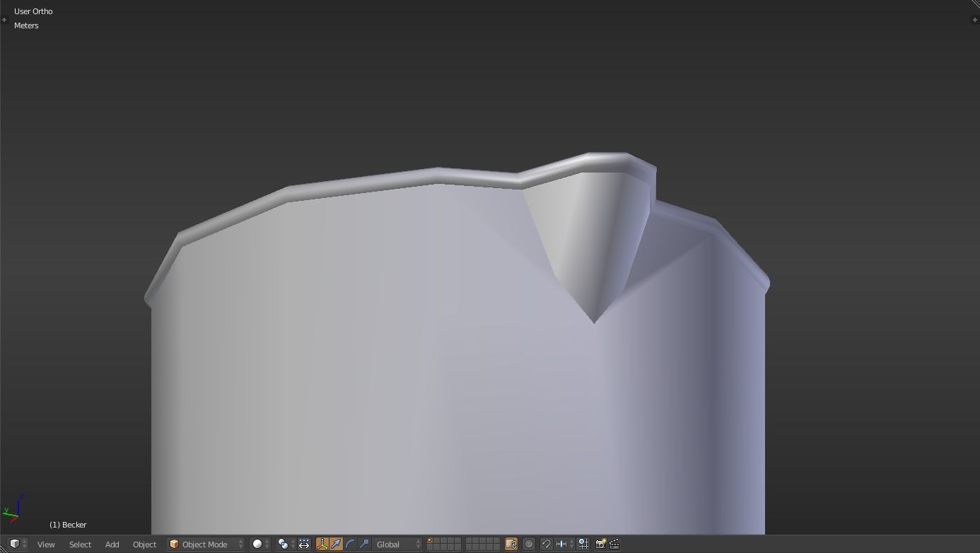 Becker liquid measuring cup Low-poly 3D model_15