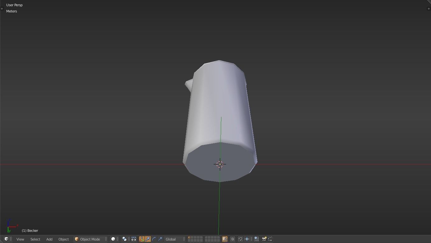 Becker liquid measuring cup Low-poly 3D model_41