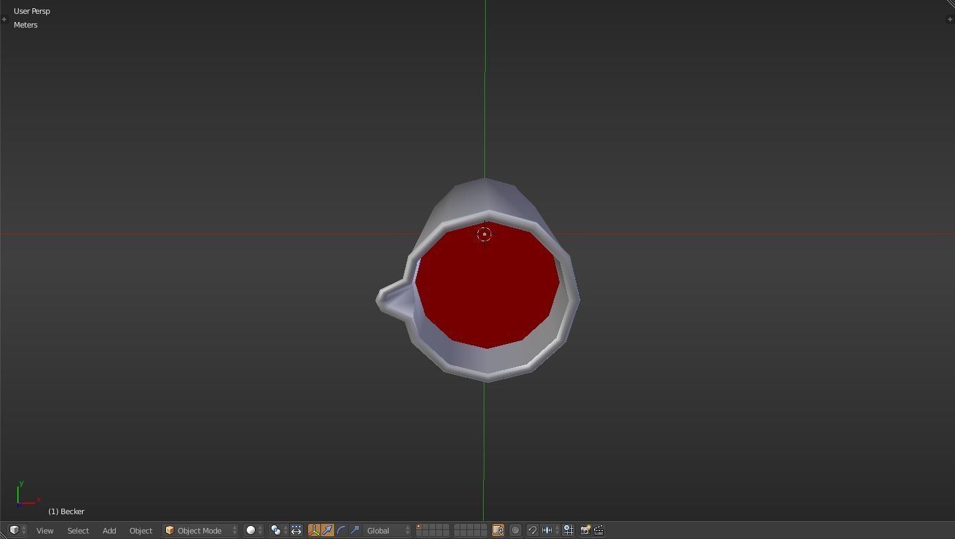 Becker liquid measuring cup Low-poly 3D model_27