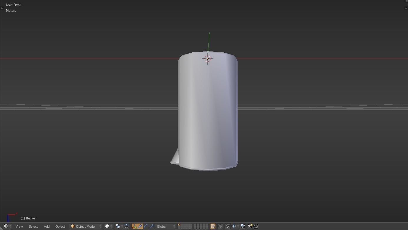 Becker liquid measuring cup Low-poly 3D model_32