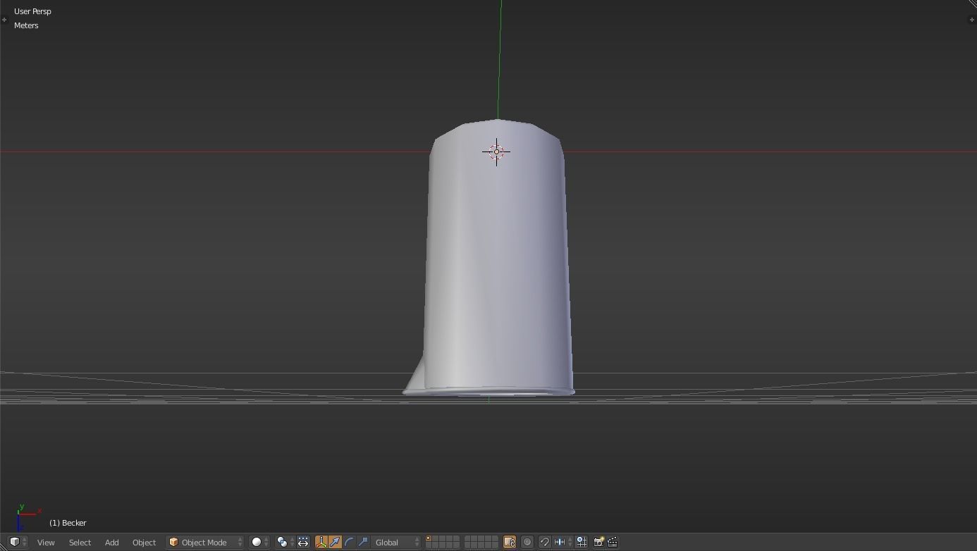 Becker liquid measuring cup Low-poly 3D model_31