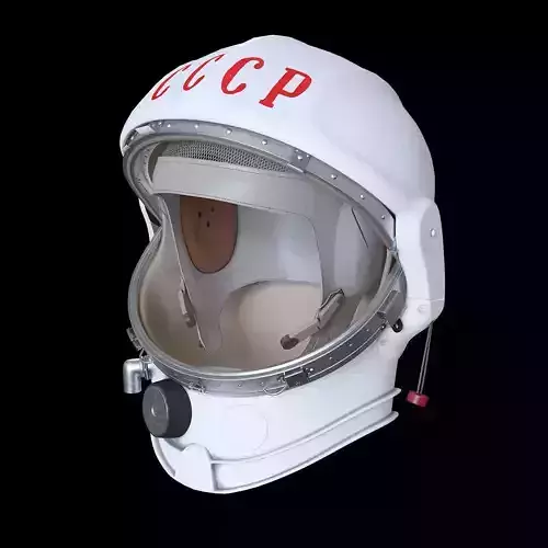 Space helmet USSR 3D model