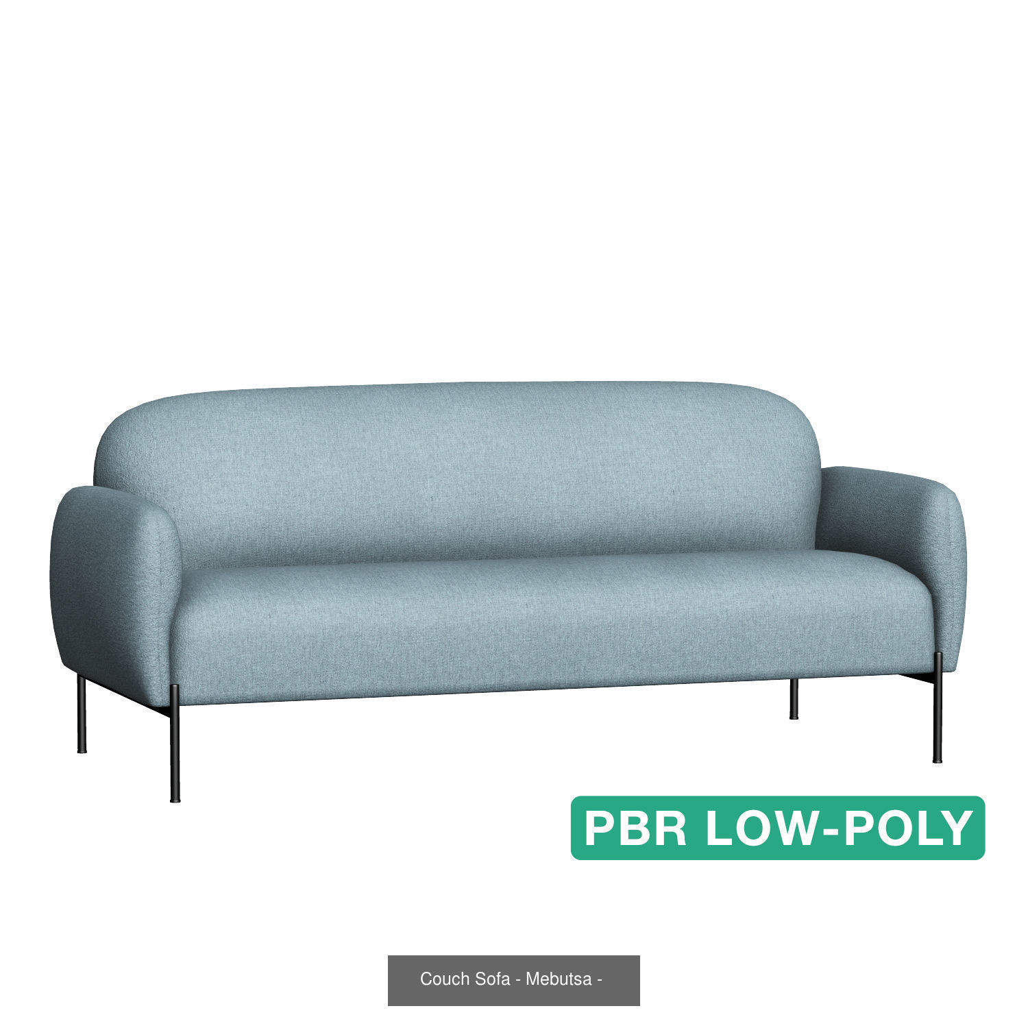 Couch Sofa - Mebutsa - High- and Low-poly 3D Model Collection_3