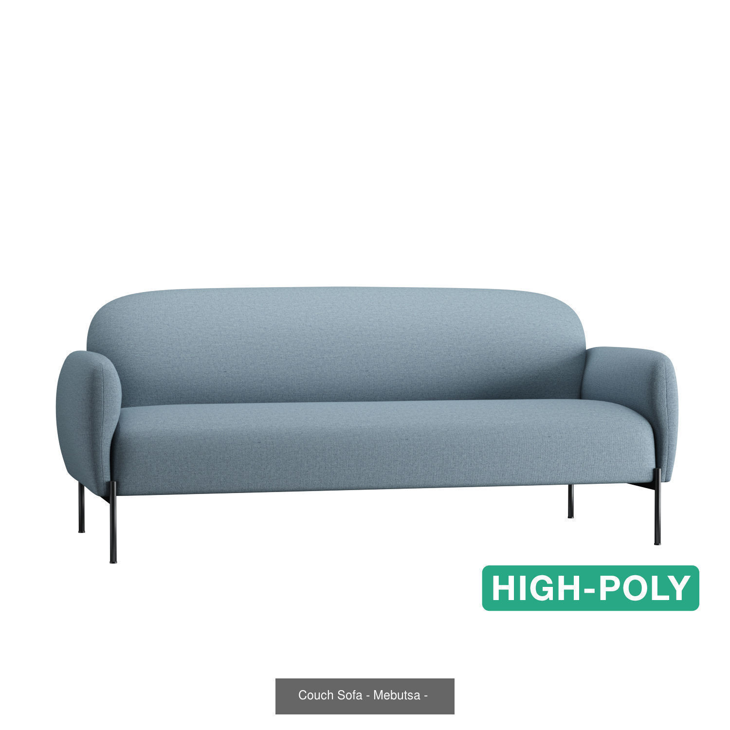 Couch Sofa - Mebutsa - High- and Low-poly 3D Model Collection_2