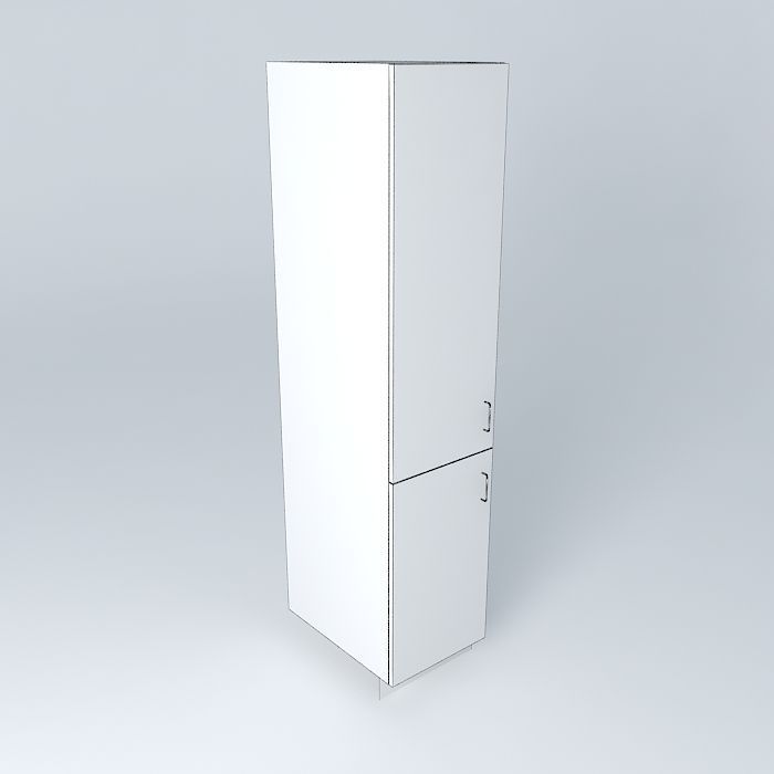 T1D2S tall cabinet Free 3D model_3