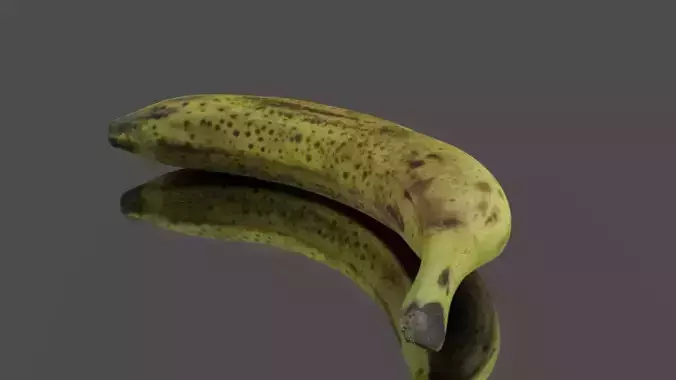 Banana Low-poly 3D model