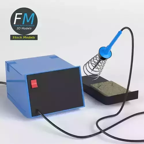 Soldering station 3D model