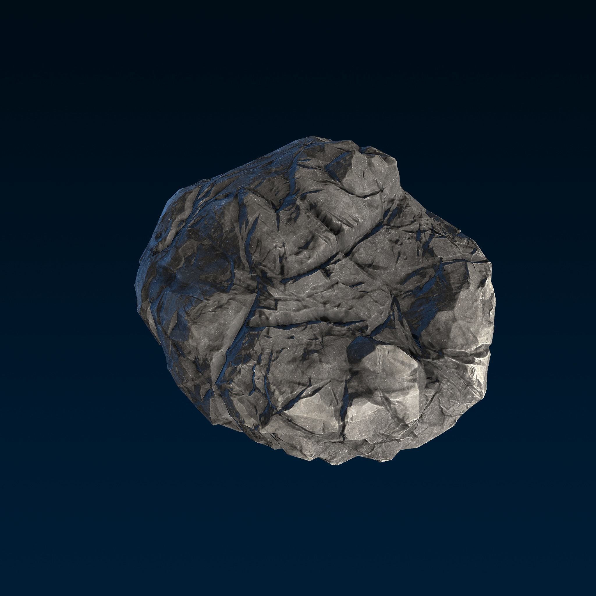 Big Chunky Rocks Pack - Game-Ready  Low-poly 3D model_6