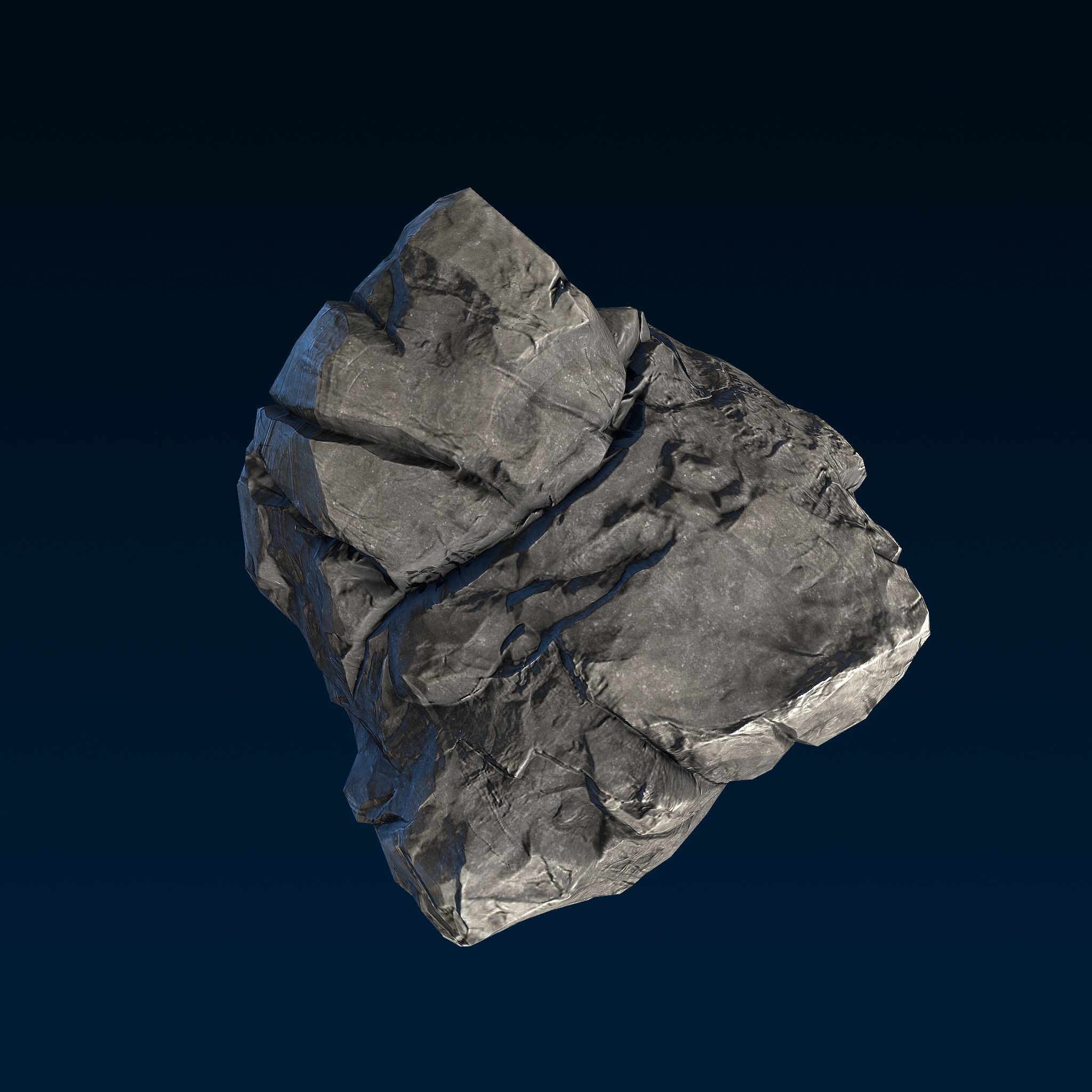 Big Chunky Rocks Pack - Game-Ready  Low-poly 3D model_2