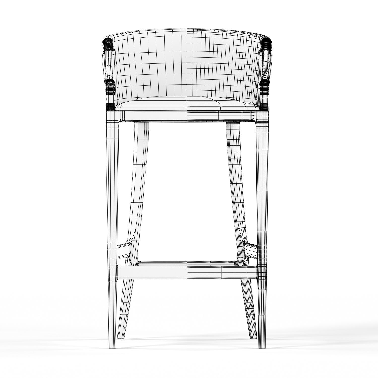 Safavieh Brando Bar Stool 3D model_5