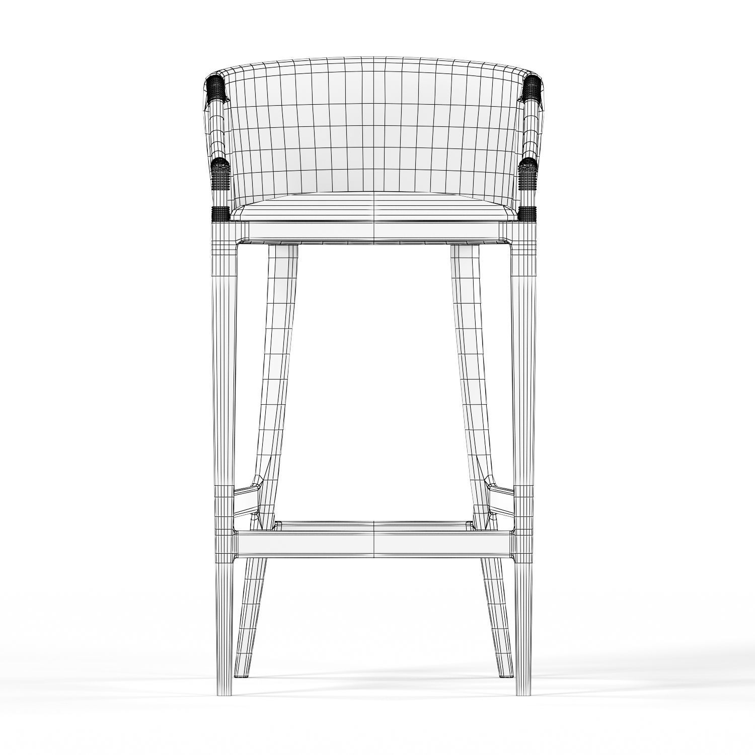 Safavieh Brando Bar Stool 3D model_9