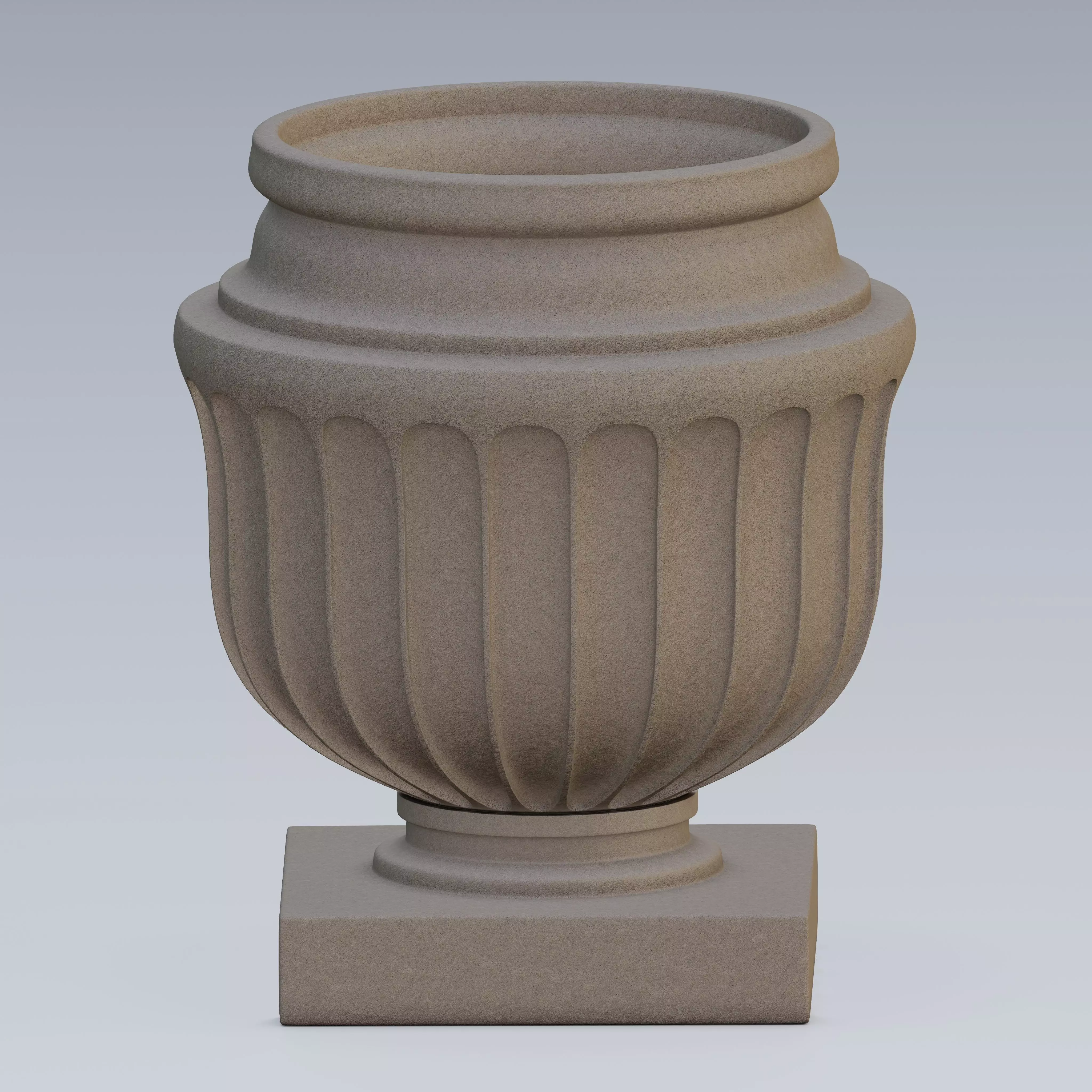 Garden urn planter06 B 3D model_0