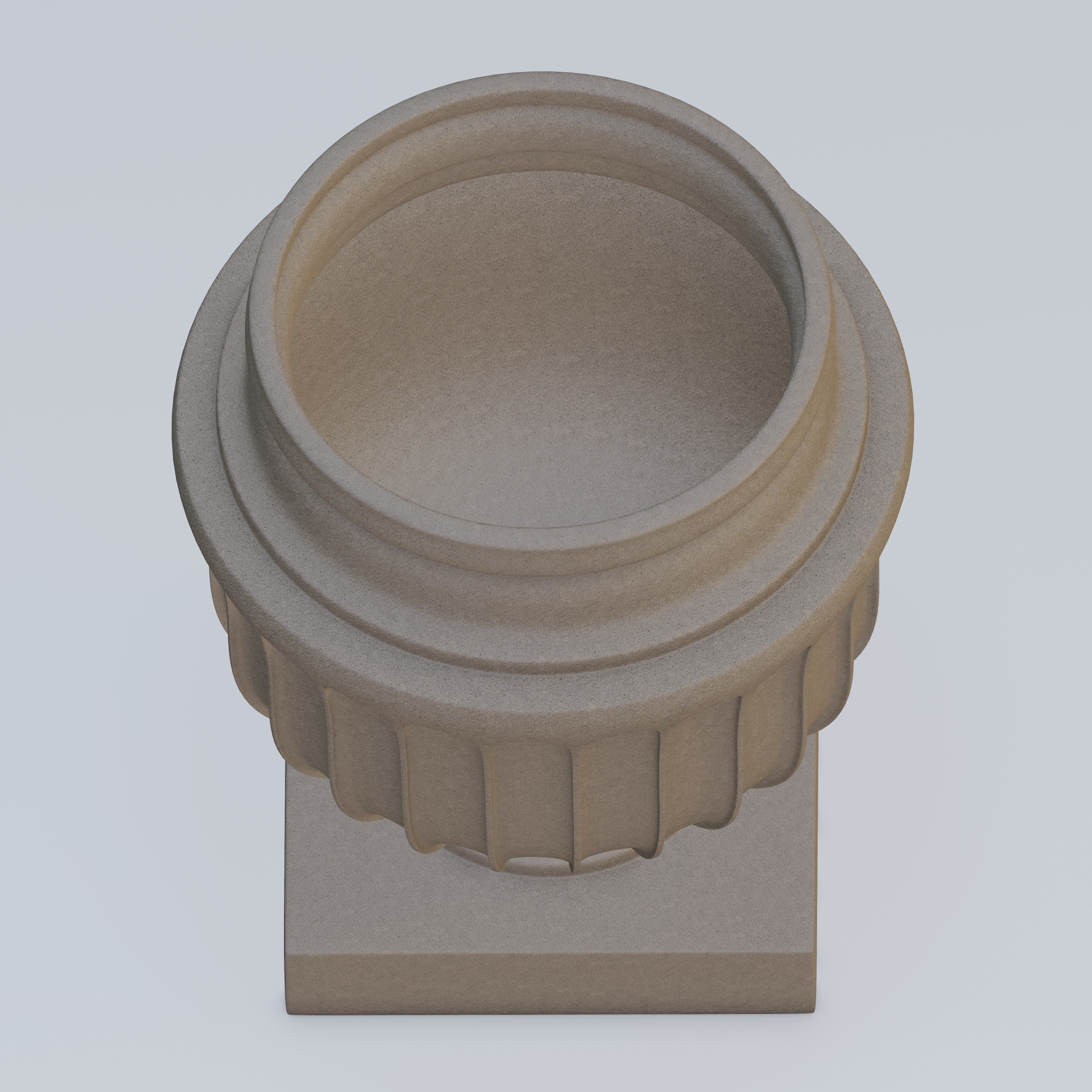 Garden urn planter06 B 3D model_1