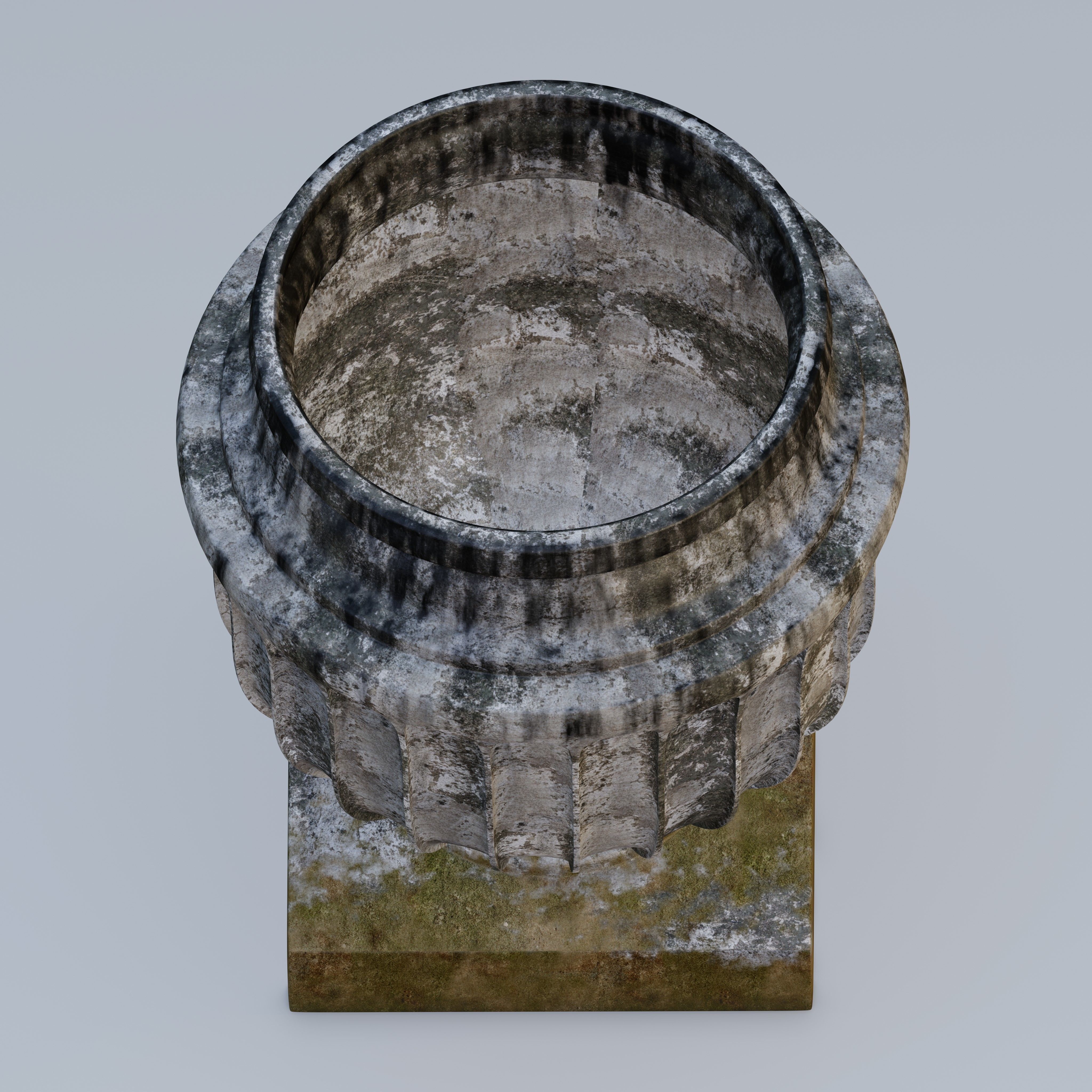 Garden urn planter06 B 3D model_5