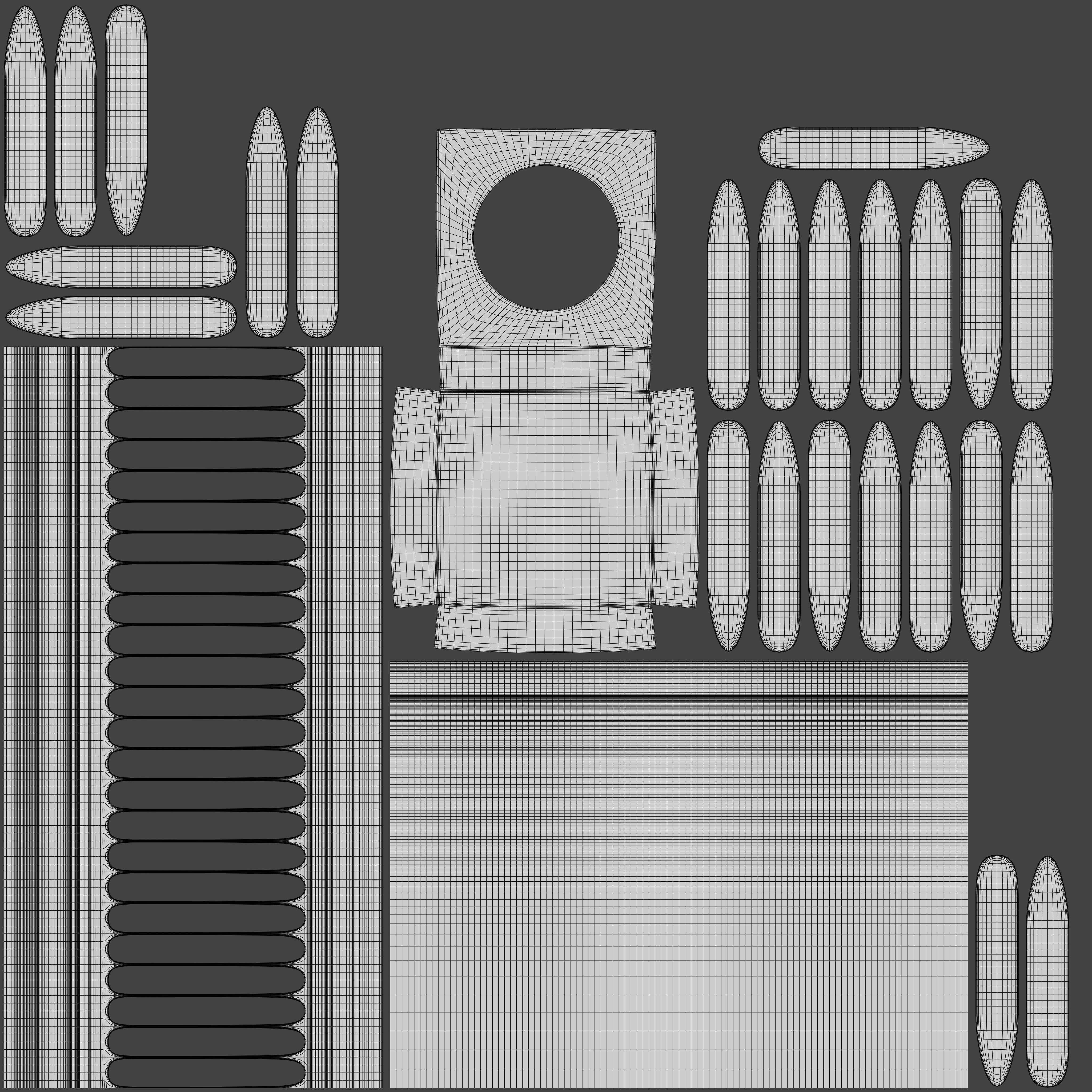 Garden urn planter06 B 3D model_10