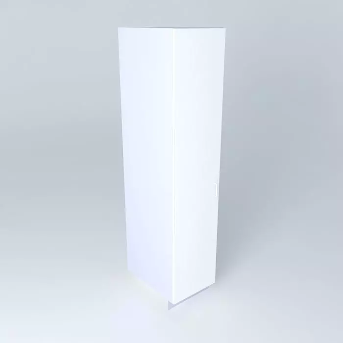 WRDB1D tall cabinet Free 3D model_0