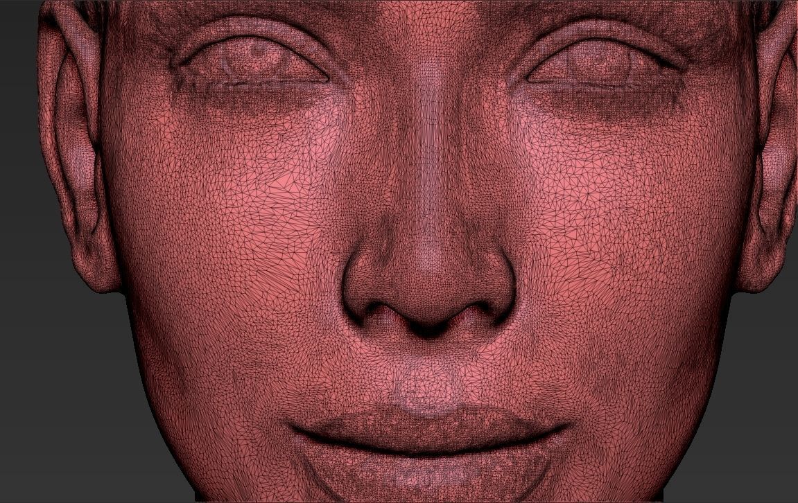 Kim Kardashian bust ready for full color 3D printing 3D print model_51